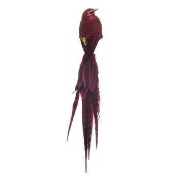 Decoratiune brad, Pasare rosie, 46 cm Decoratiune brad, Pasare rosie, 46 cm