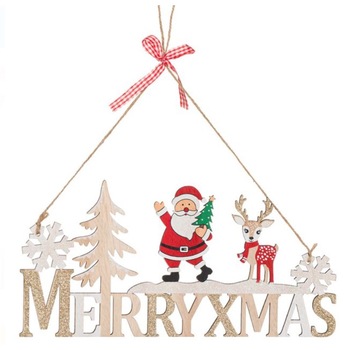 Decoratiune Craciun de usa, Mos Craciun, 30x14 cm, M Deco Decoratiune Craciun de usa, Mos Craciun, 30x14 cm, M Deco