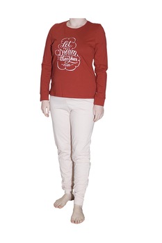 Pijamale dama Andu, Let Your Dream, bumbac, bordo/roz, 44 Pijamale dama Andu, Let Your Dream, bumbac, bordo/roz, 44