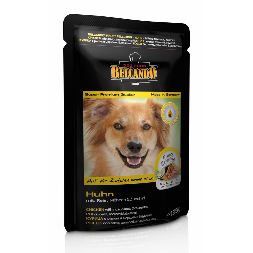 Hrana pentru Caini Belcando Plic, Pui Orez/Morcov, 125g