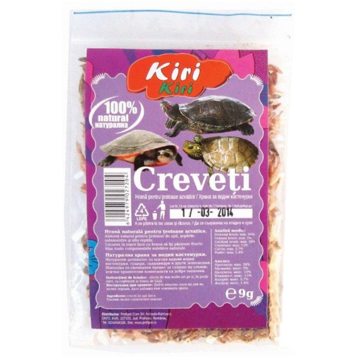 Hrana reptile Nutraline Kiri-Kiri, Creveti, 9g