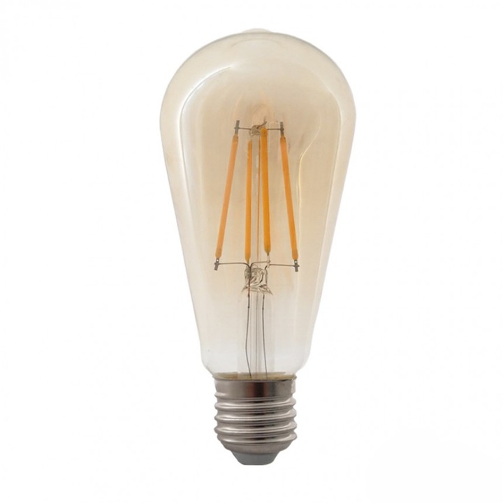 Led лампа Lightex, FILAMENT димируема. 8W, 220V, E27, Gold 2200K