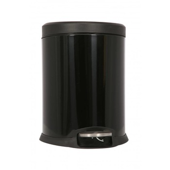 Cos pentru gunoi cu pedala, 5Litri, negru Cos pentru gunoi cu pedala, 5Litri, negru