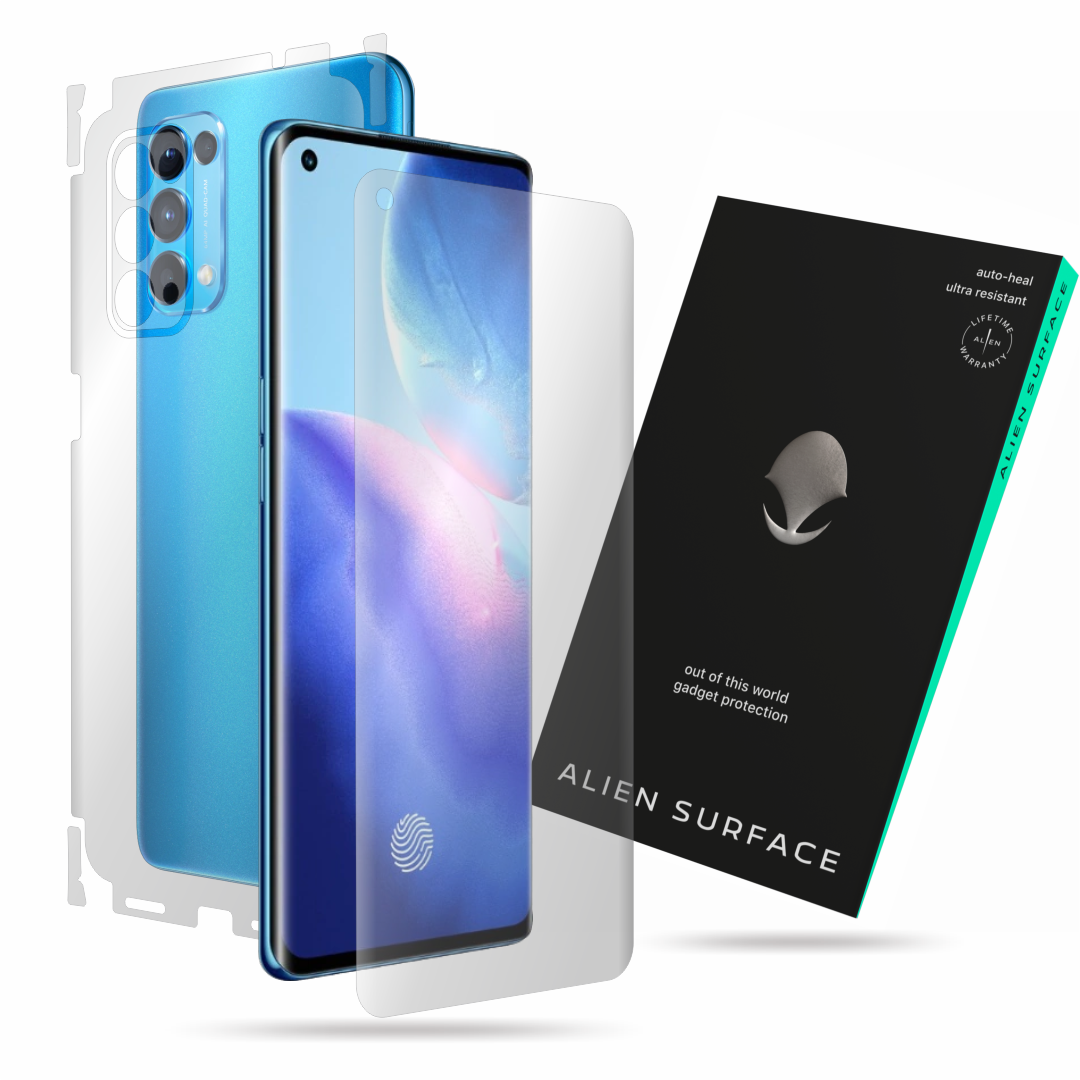 Folie Alien Surface, compatibila cu Oppo Reno5 5G, protectie ecran, spate, laterale