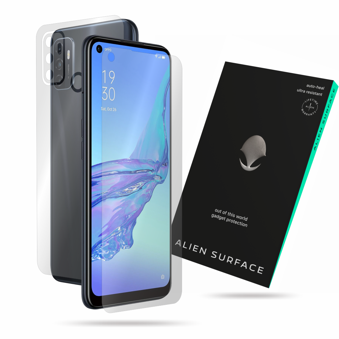 Folie Alien Surface, compatibila cu Oppo A53 (A53s) 4G, protectie ecran, spate, laterale