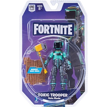 Figurina actiune Trooper Solo Mode, Jazwares, Fortnite, 10 cm, Multicolor Figurina actiune Trooper Solo Mode, Jazwares, Fortnite, 10 cm, Multicolor