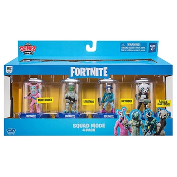 Set 4 mini figurine Squad Mode, Jazwares, Fortnite, 6 cm, Multicolor Set 4 mini figurine Squad Mode, Jazwares, Fortnite, 6 cm, Multicolor