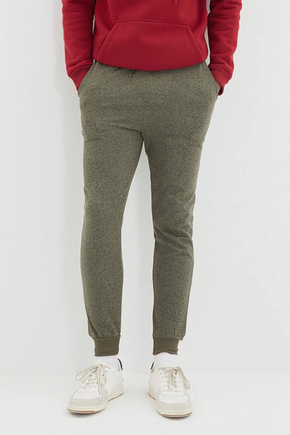 Trendyol, Pantaloni sport regular fit cu buzunare laterale, maro melange