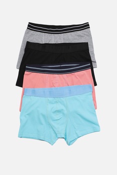 Trendyol, Set de boxeri uni - 4 perechi, Multicolora Trendyol, Set de boxeri uni - 4 perechi, Multicolora