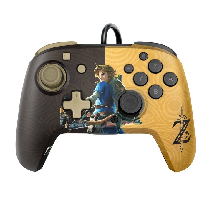 PDP Gaming Faceoff Nintendo Switch Deluxe+ Audio Zelda design vezetékes kontroller