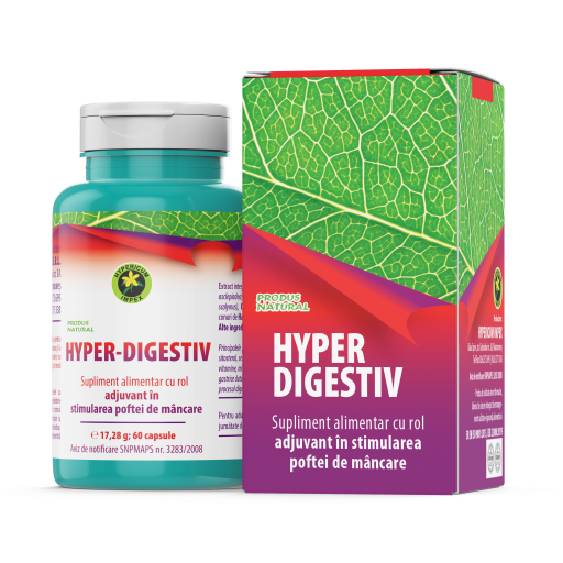 Capsule Hypericum, Hyper Digestiv, 60 cps
