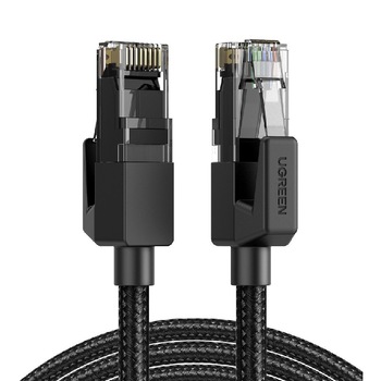 Cablu de retea, UGREEN, NW135, U/UTP Ethernet RJ45, Cat 6, Lungime 1 m, Viteza 1000 Mb/s, Conectori placati cu aur, Negru, Tip snur impletit Cablu de retea, UGREEN, NW135, U/UTP Ethernet RJ45, Cat 6, Lungime 1 m, Viteza 1000 Mb/s, Conectori placati cu aur, Negru, Tip snur impletit