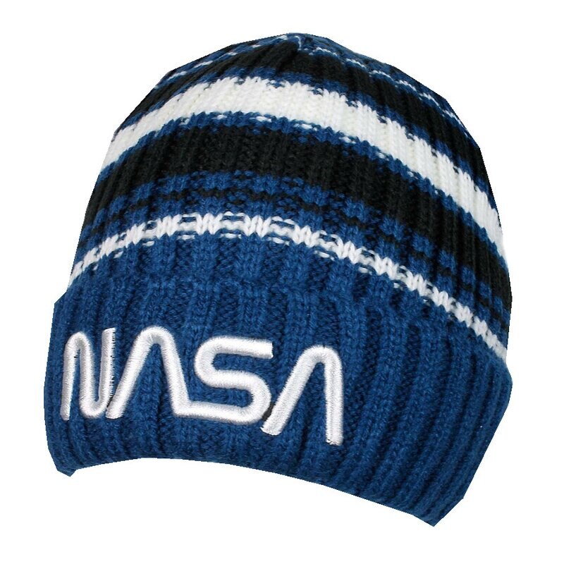 Caciula iarna, acril, NASA, bluemarin 54 cm