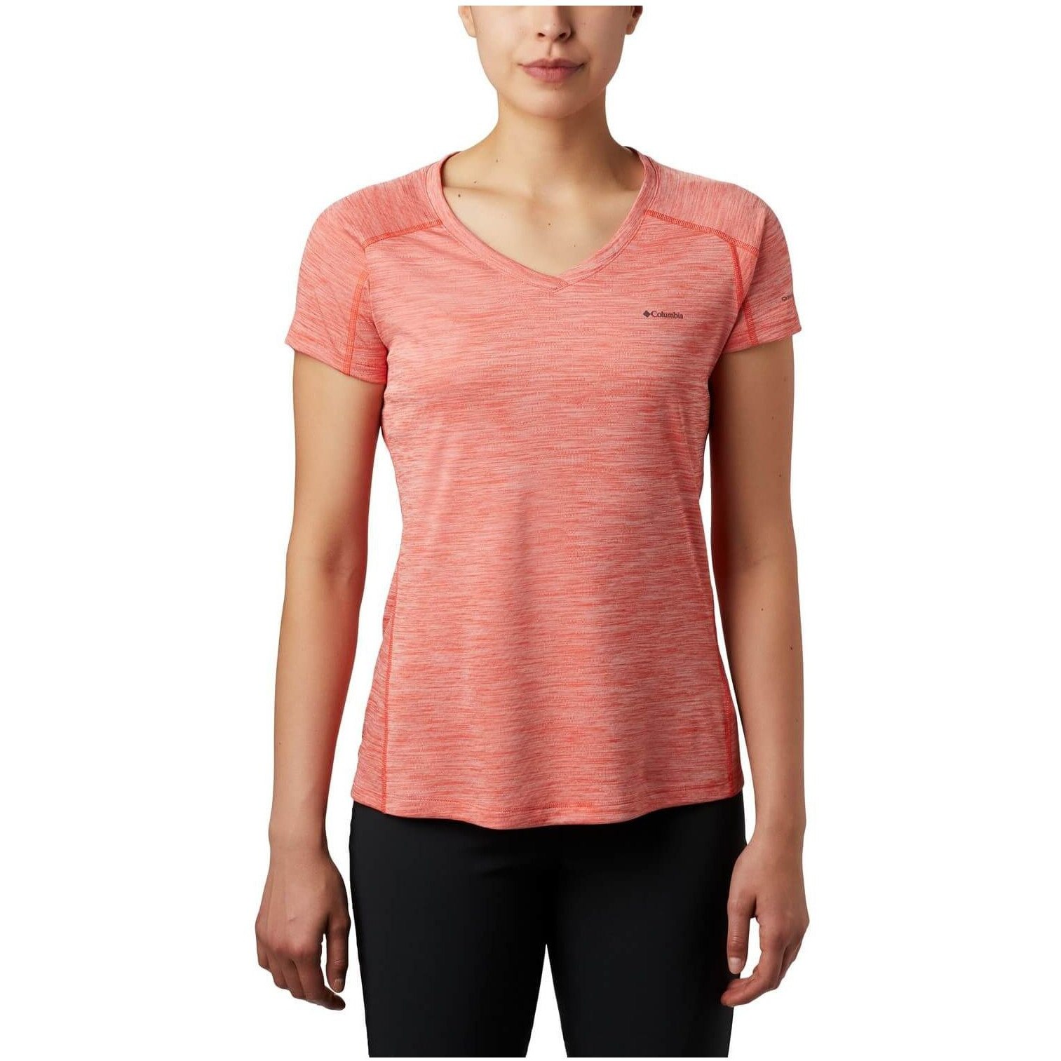 Tricou de sport pentru femei, Columbia Zero Rules Short Sleeve Shirt, Rosu, S