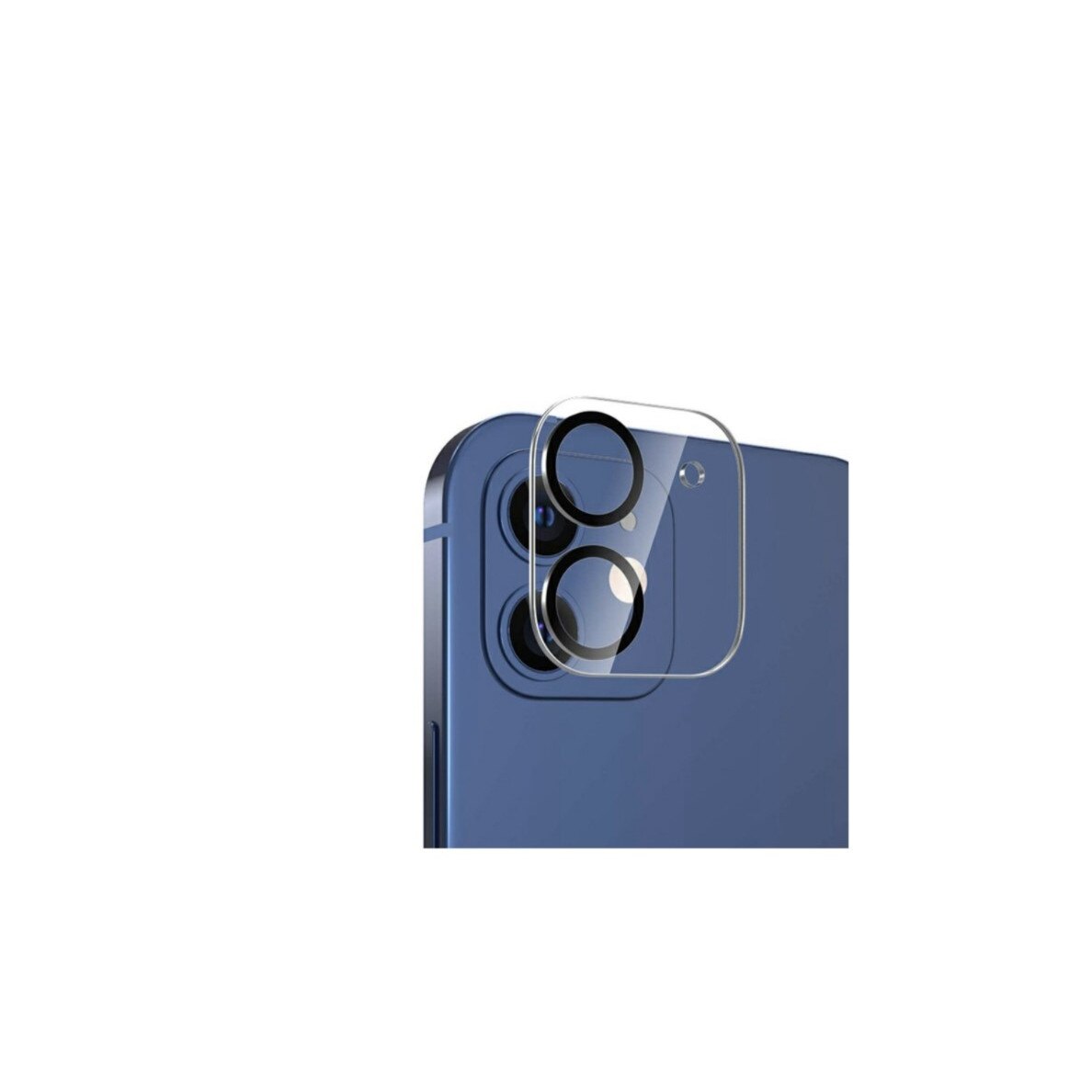 Folie de sticla securizata, pentru camera spate, compatibila cu iPhone 12, Transparenta
