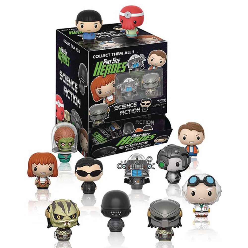 Set 24 figurine Heros Science, FunKo, 4 cm, Multicolor