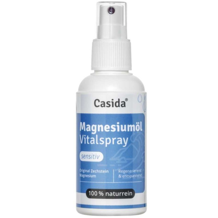 Ulei de magneziu Sensibila, Casida, Clorura de magneziu, Pentru corp si musculatura, Spray, 100 ml