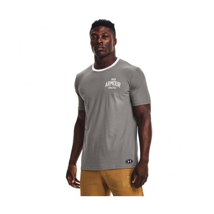 Tricou sport, Under Armour, Bumbac, Gri, XL