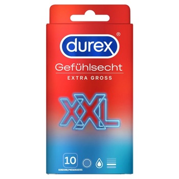 Prezervative Durex Real Feel Ultra, Extra Large, 10 buc Prezervative Durex Real Feel Ultra, Extra Large, 10 buc