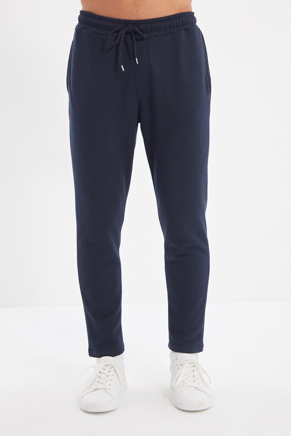 Trendyol, Pantaloni sport regular fit cu snur de ajustare, Bleumarin