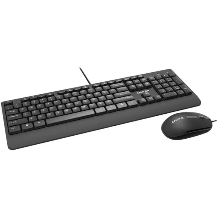 Set Tastatura + Mouse, Hama, USB, Negru