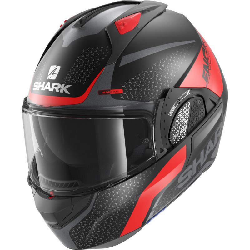 Casca Shark EVO-GT encke black/red/gray matt XL
