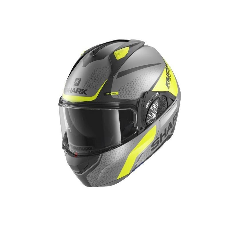 Casca moto Shark Evo-GT encke matt grey/yellow L
