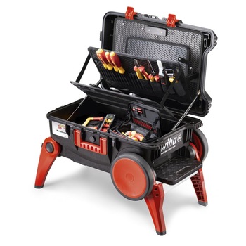 Troler cu scule izolate la 1000V, WIHA XXL III, 46 piese Troler cu scule izolate la 1000V, WIHA XXL III, 46 piese