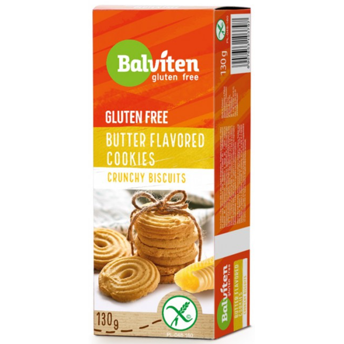 Cookies cu aroma unt fara gluten Balviten, 130g