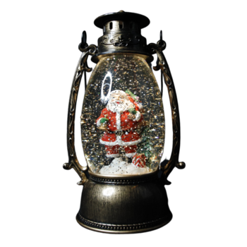 Felinar Craciun in Forma de Felinar Rotund cu Mos Craciun, cu Lumina Ambientala si Muzica Felinar Craciun in Forma de Felinar Rotund cu Mos Craciun, cu Lumina Ambientala si Muzica