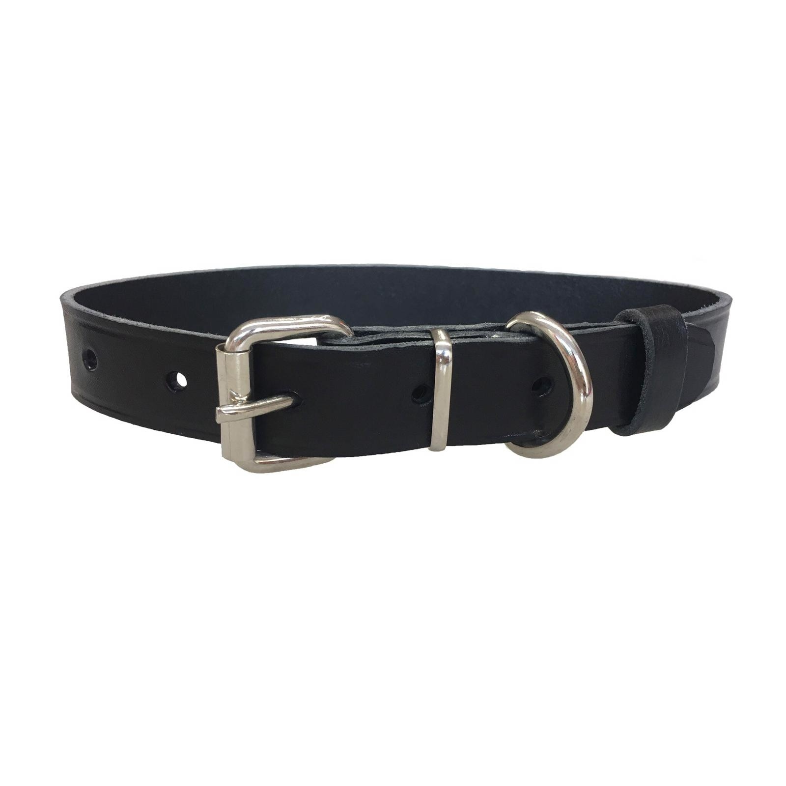 Zgarda caine talie mica din piele naturala 2X45 cm