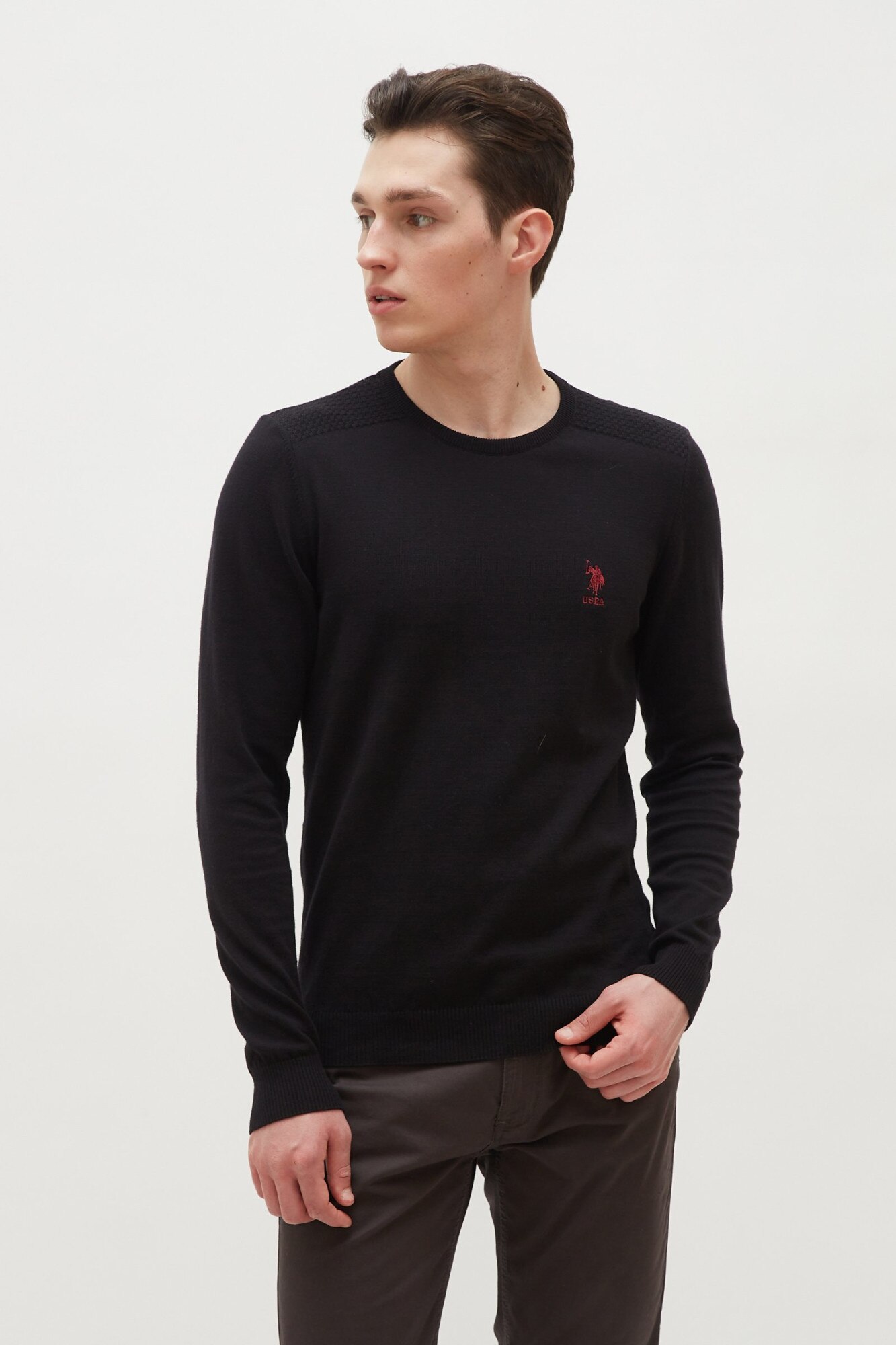 Pulover Barbat,U.S Polo Assn.,1259746, Negru