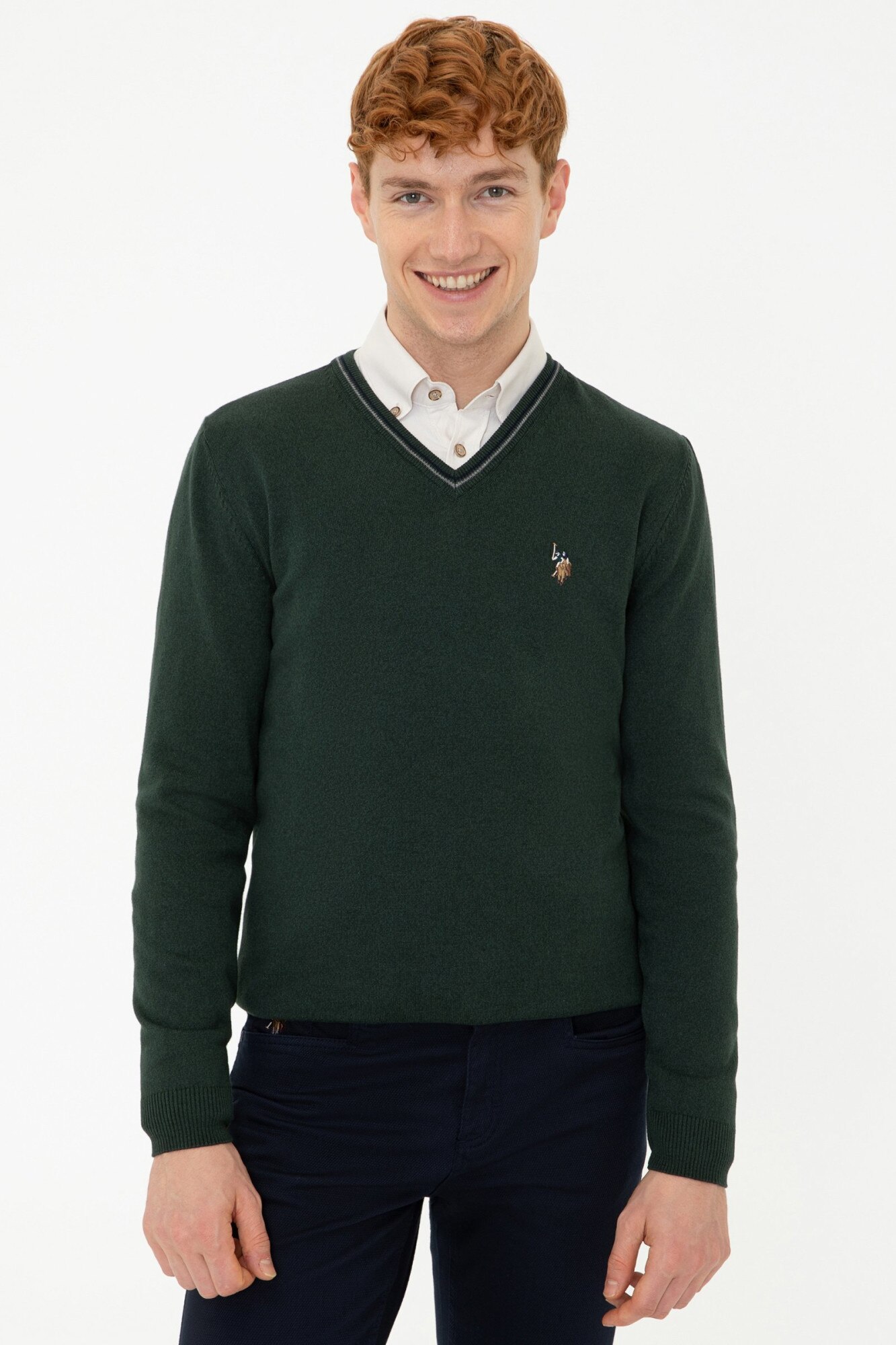 Pulover Barbat,U.S Polo Assn.,1259758, Verde