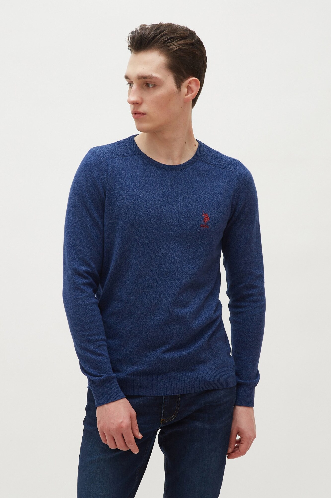 Pulover Barbat,U.S Polo Assn.,1259746, Indigo