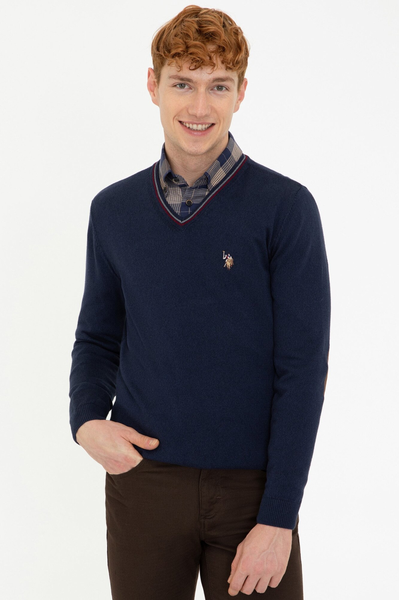 Pulover Barbat,U.S Polo Assn.,1259758, Bleumarin