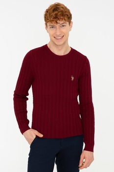 Pulover Barbat,U.S Polo Assn.,1259689, Bordo Pulover Barbat,U.S Polo Assn.,1259689, Bordo