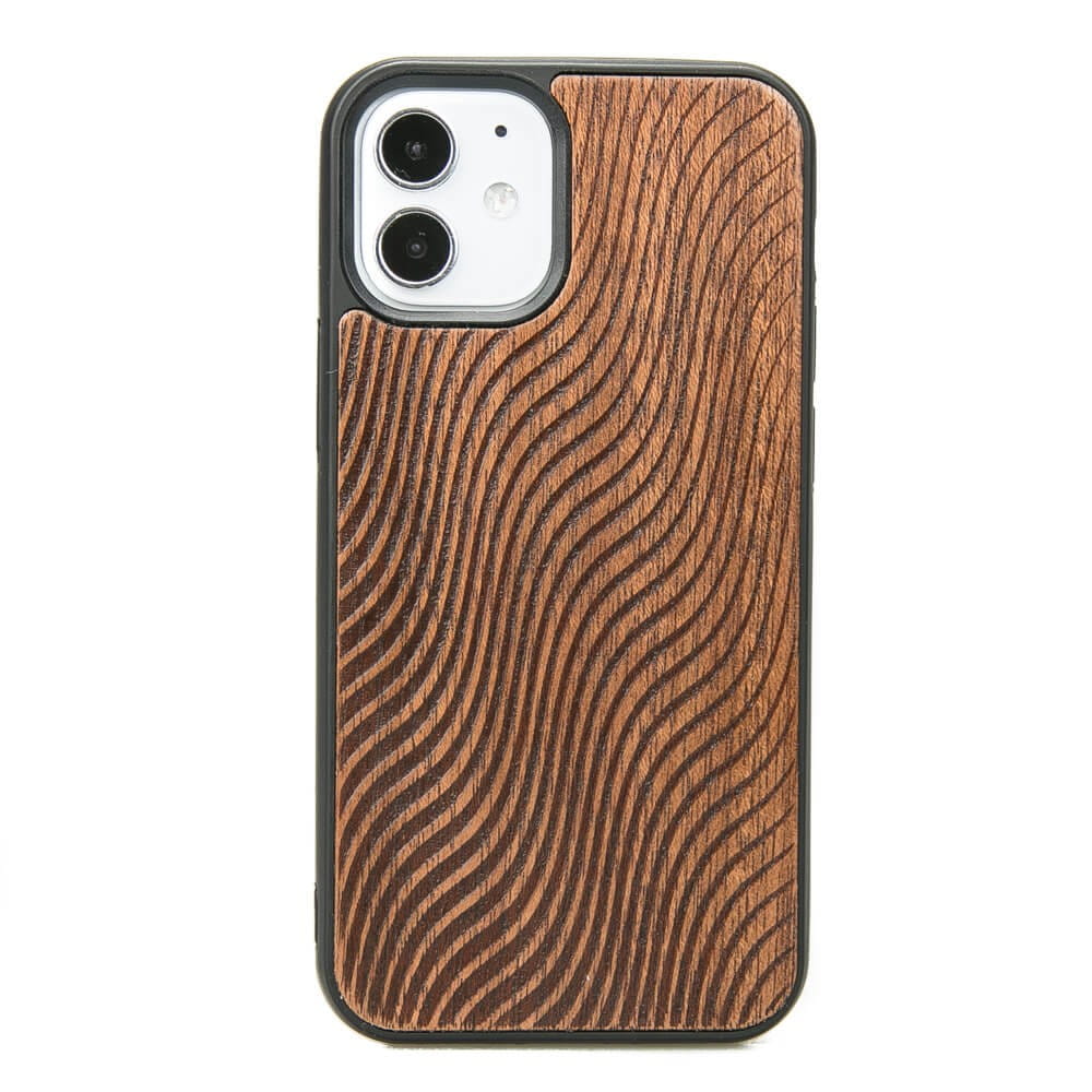 Husa de protectie Bewood pentru iPhone 12 Mini, Lemn, Maro