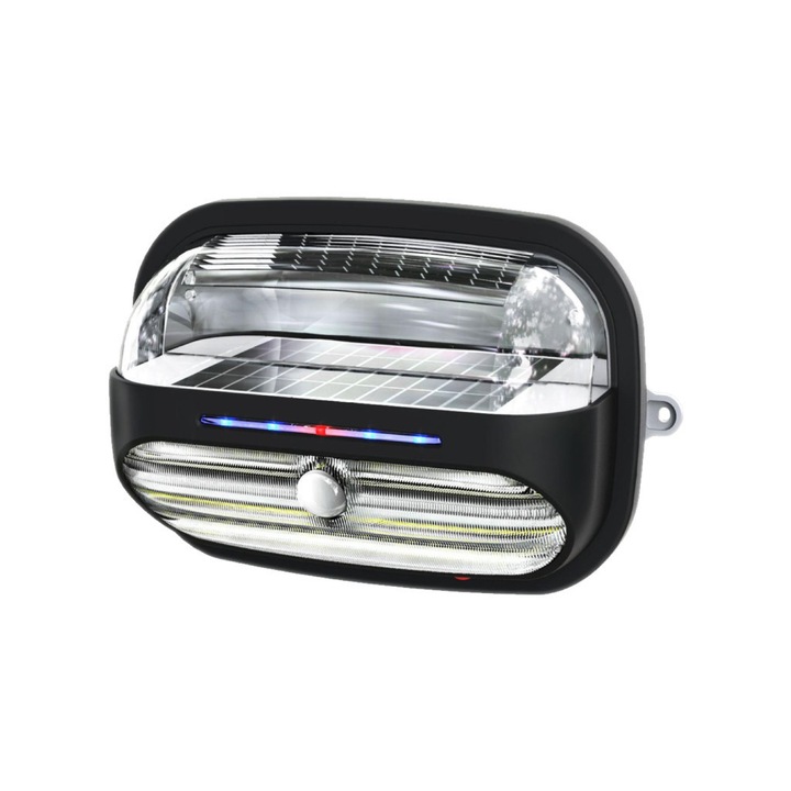 Napelemes lámpa, Worhan, 400 Lumen, 34 LED, Hideg fény