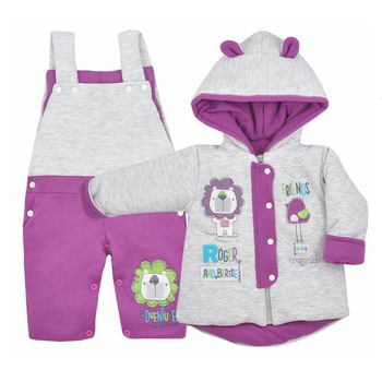 Compleu de iarna 2 piese pentru fete Koala Roger 04-535M, Mov 68 CM Compleu de iarna 2 piese pentru fete Koala Roger 04-535M, Mov 68 CM