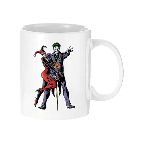 Cana alba - logo Harley Quin 013-330 ml