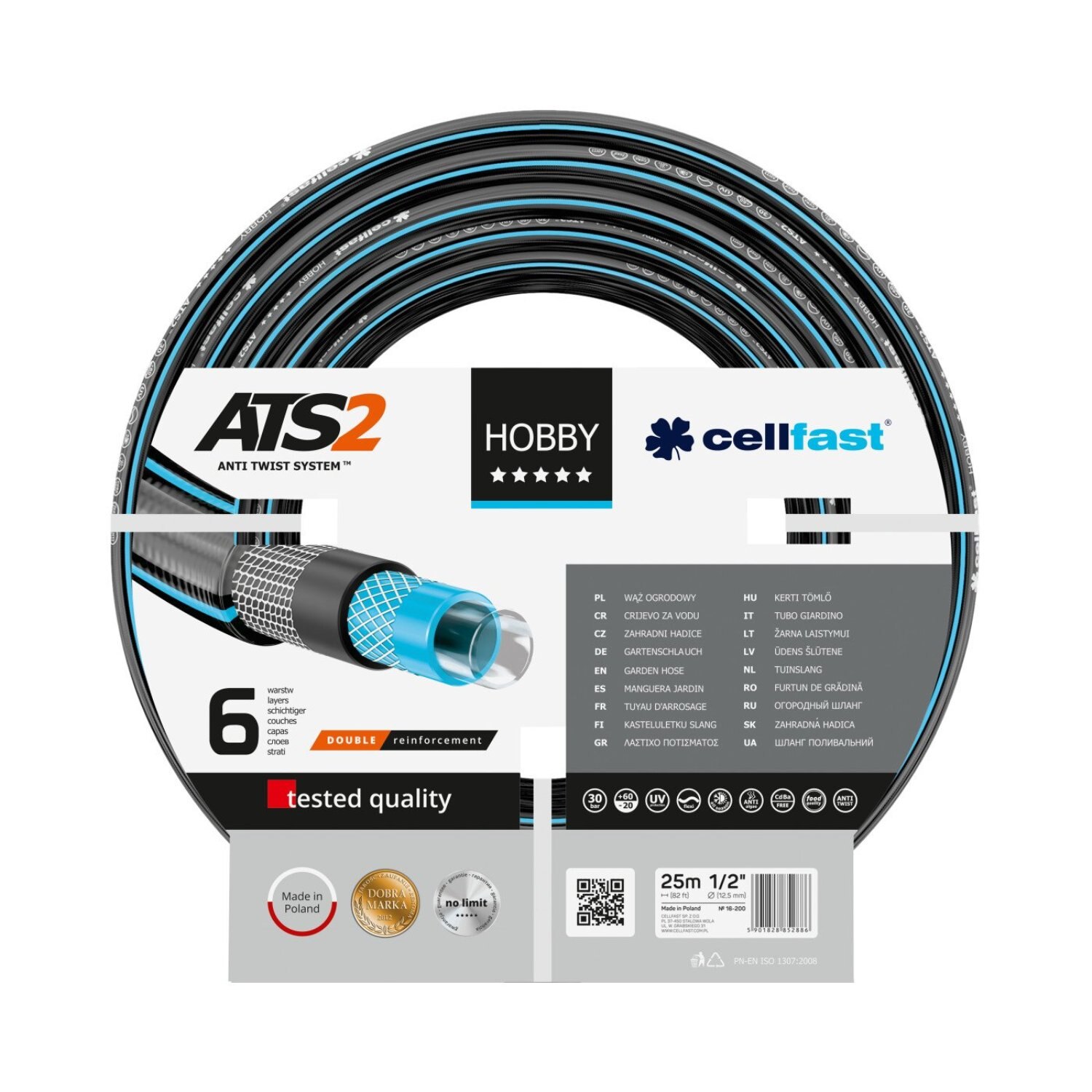 Furtun de gradina HOBBY ATS2™ 1/2''' 25 m