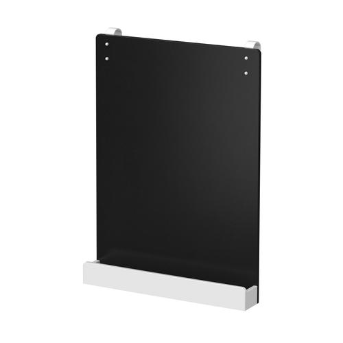 Tabla de scris Flexa White 40 x 11 x 55cm neagra