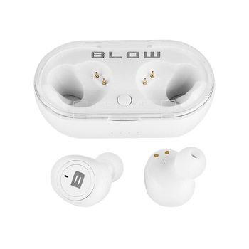 Casti Wireless earphones, Bluetooth 5.0 Wireless earphones, Microfon dual, Handsfree, Pairing automat, Control TOUCH, Universal compatibile, Alb Casti Wireless earphones, Bluetooth 5.0 Wireless earphones, Microfon dual, Handsfree, Pairing automat, Control TOUCH, Universal compatibile, Alb
