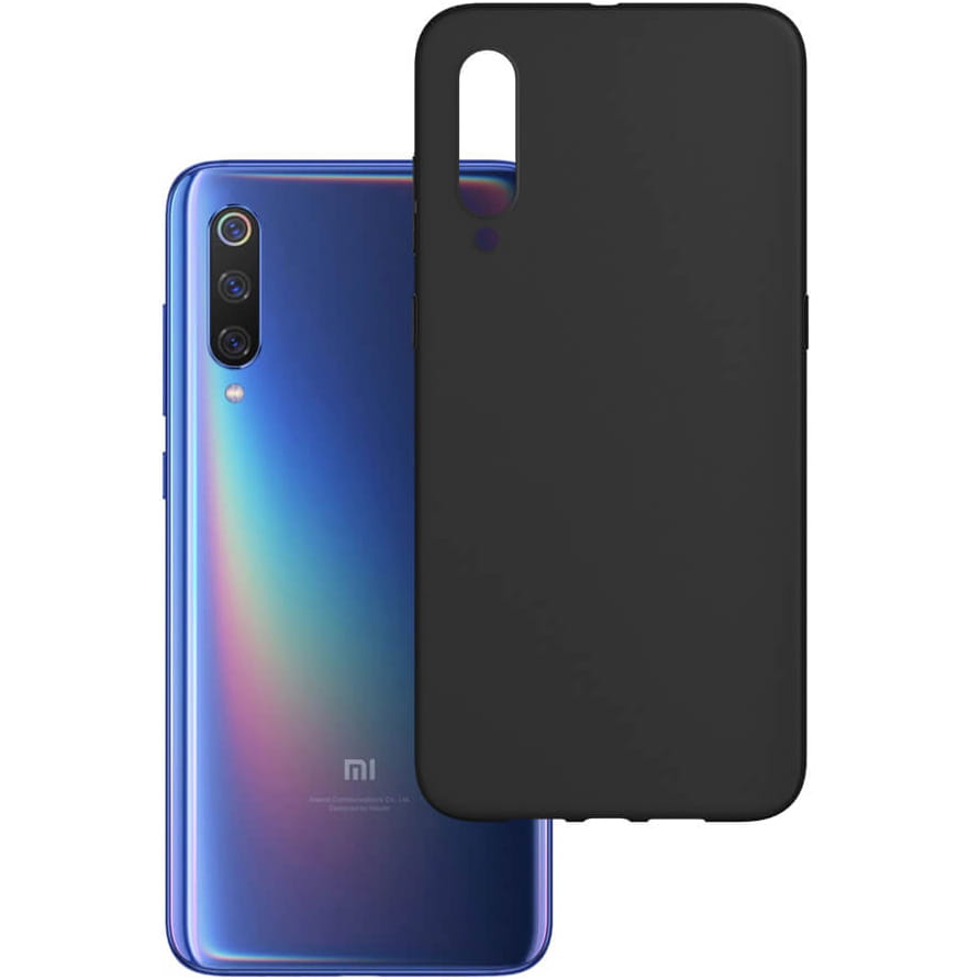 Husa de protectie 3MK Matt Case pentru Xiaomi Mi 9, Negru
