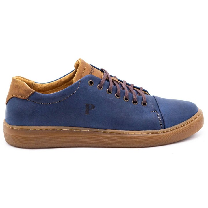 Pantofi barbati, Polbut, BM124800, albastru marin, EU 43