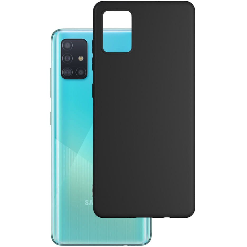 Husa de protectie 3MK Matt Case pentru Samsung Galaxy A51 5G, 1.2mm, Negru