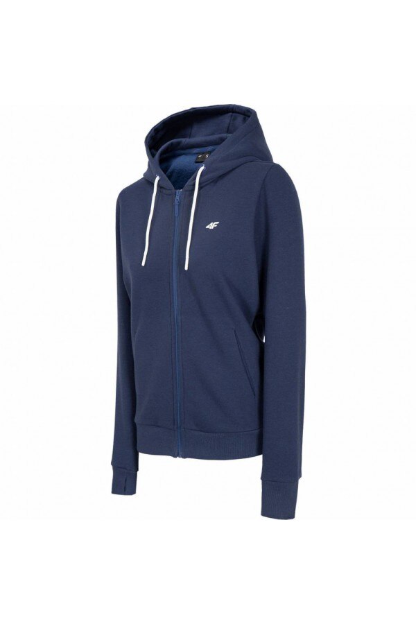 Hanorac dama NOSH4-BLD004, 4F, Tricot, Albastru inchis, Albastru inchis, L