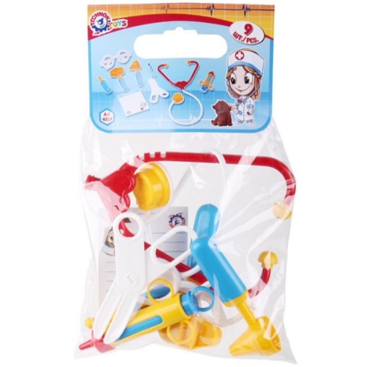 Ролева играчка, Медицински комплект Kid TechnoK, арт. 4029, 9 бр
