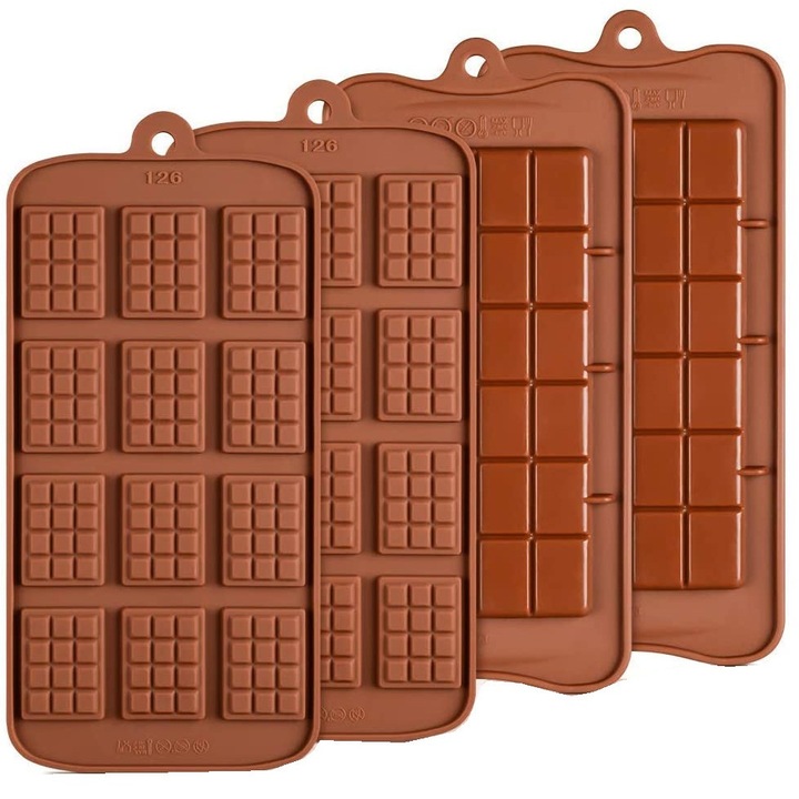 Set 2 matrite ciocolata, Xlloest, Silicon, Maro