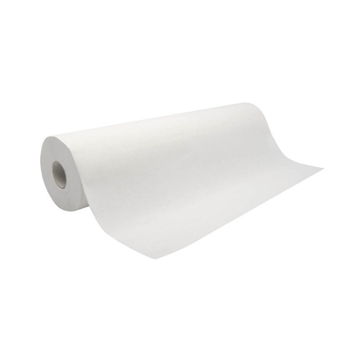 Cearceaf medical din hartie, 50cm x 50m, 2 straturi, 100% celuloza